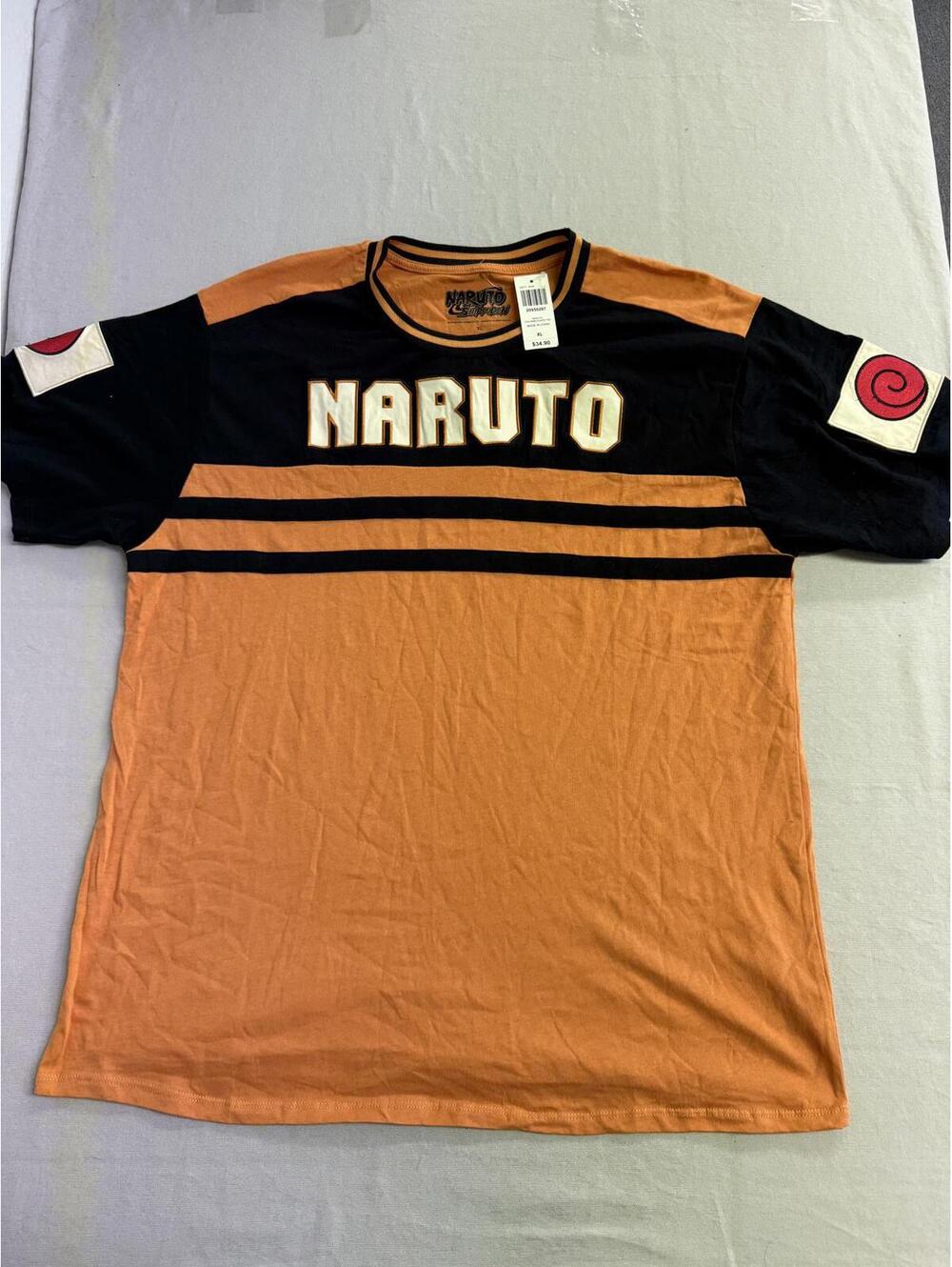 Boxlunch x Naruto Shippuden T-shirt Jersey Patches Tee XL